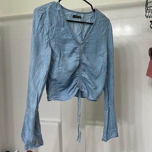 COTTON ON denim crop top